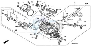 XL700VA9 Europe Direct - (ED / ABS SPC) drawing THROTTLE BODY