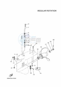 F150FETX drawing PROPELLER-HOUSING-AND-TRANSMISSION-2