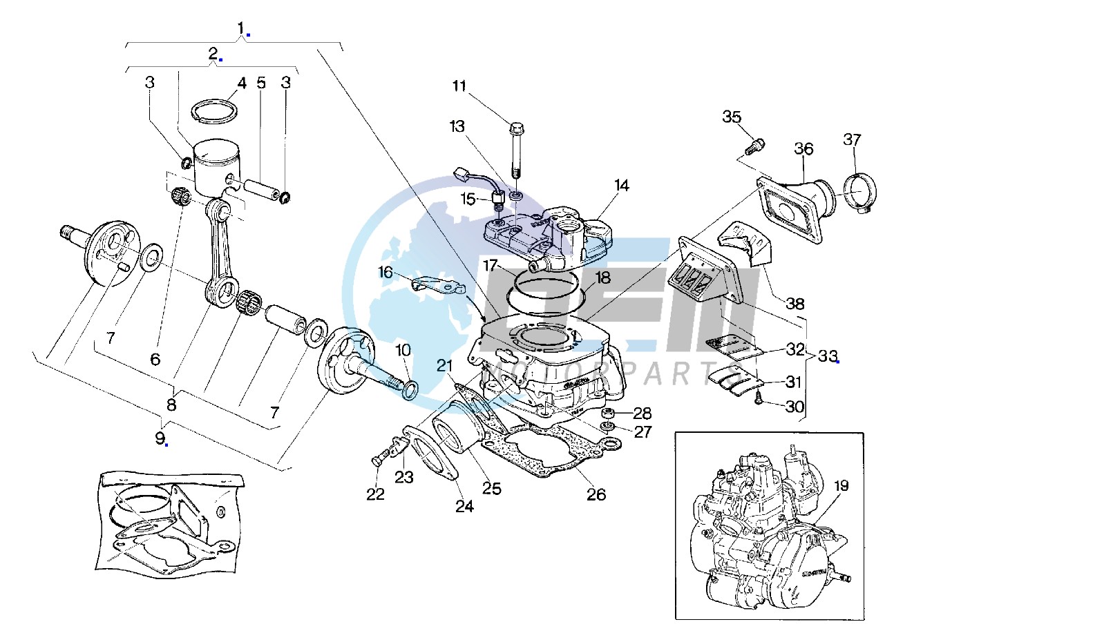 CRANKSHAFT - CYLINDER