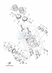 XSR700 MTM690-U (B9J2) drawing CRANKSHAFT & PISTON