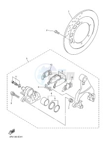 FJR1300A FJR1300A ABS (1MCG 1MCH) drawing REAR BRAKE CALIPER