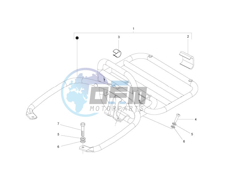 Rear luggage rack