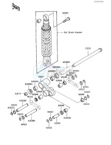 KL 250 D [KLR250] (D4-D6) [KLR250] drawing REAR SUSPENSION