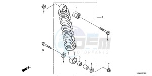 TRX420FEC drawing REAR CUSHION