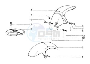 Runner 180 FXR 2t drawing Front and rear mudguard