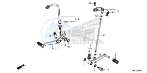 CB650FAJ CB650F 2ED drawing PEDAL