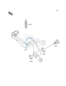 KX 125 K [KX125] (K5) [KX125] drawing BRAKE PEDAL