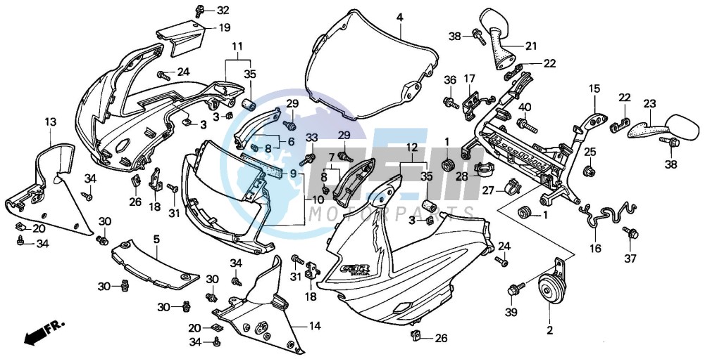 UPPER COWL (CBR600FS/3S/T/3T/SET)