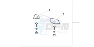 NC700XDD NC700X Dual Cluth ABS 2ED - (2ED) drawing PILLION ARMREST SET