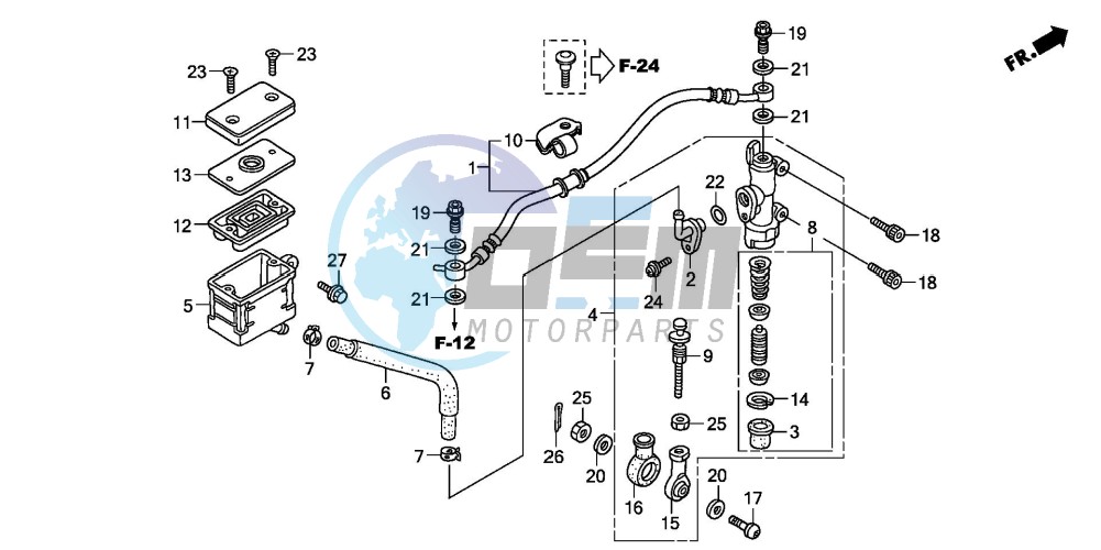 REAR BRAKE MASTER CYLINDER