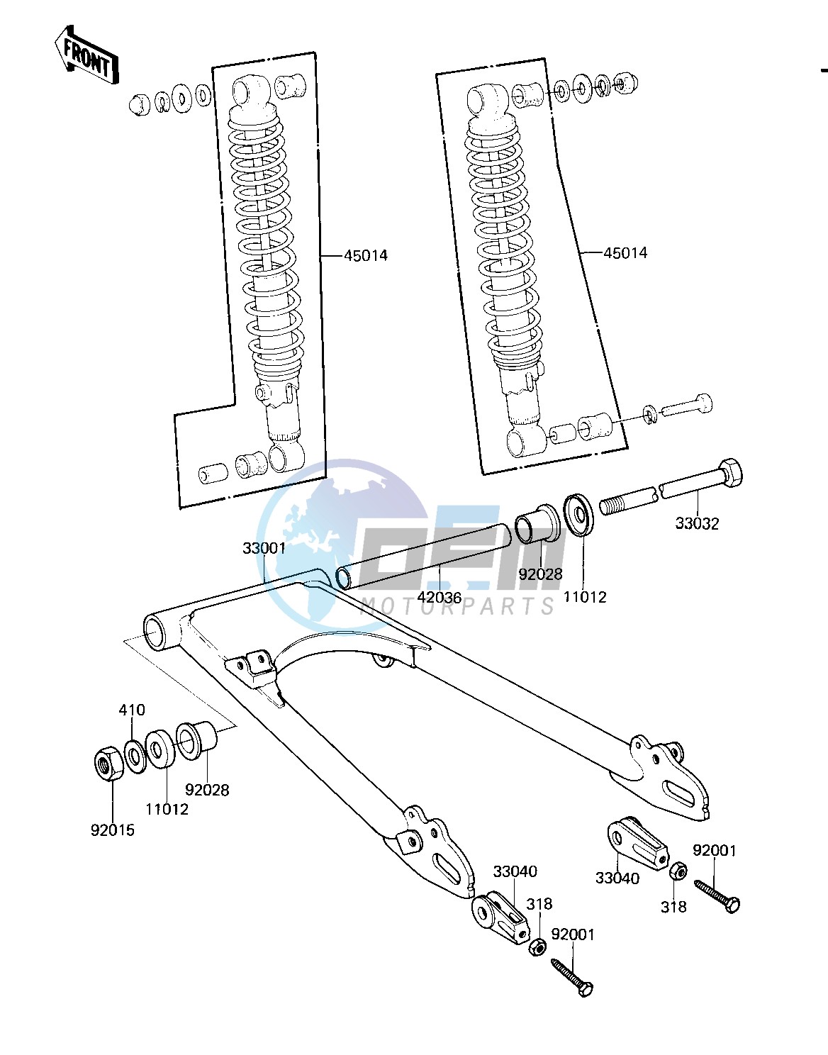 SWING ARM_SHOCK ABSORBERS -- 81 D2- -