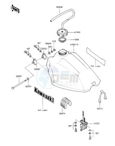 KXT 250 A [TECATE] (A2) [TECATE] drawing FUEL TANK -- 85 A2- -