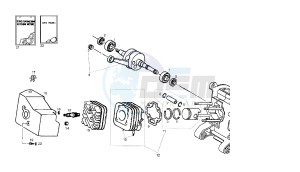 ATLANTIS - 50 CC Euro 2 2T drawing CYLINDER - CYLINDER HEAD