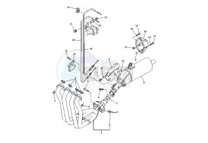 FZ1 1000 drawing EXHAUST SYSTEM