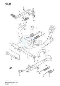 GSF-1250S ABS BANDIT EU drawing STAND