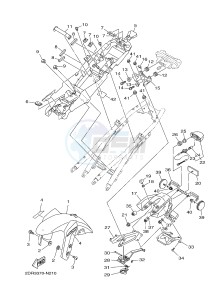 MT09A MT-09 ABS 900 (2DR3) drawing FENDER