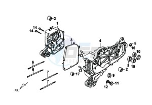 SYMPLY 50 drawing CRANKCASE L / R / STARTER