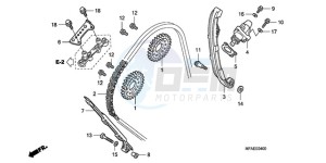 CBF1000A Europe Direct - (ED) drawing CAM CHAIN/TENSIONER