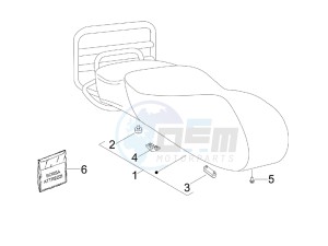 LXV 50 2T Navy drawing Saddle - Tool roll