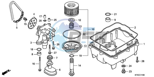 OIL FILTER/OIL PAN/OIL PU MP