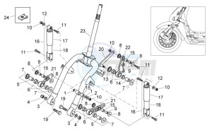 Mojito custom 50 2t (eng. piaggio) drawing Front shock absorber