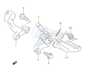 DR350 (E3) drawing FOOTREST