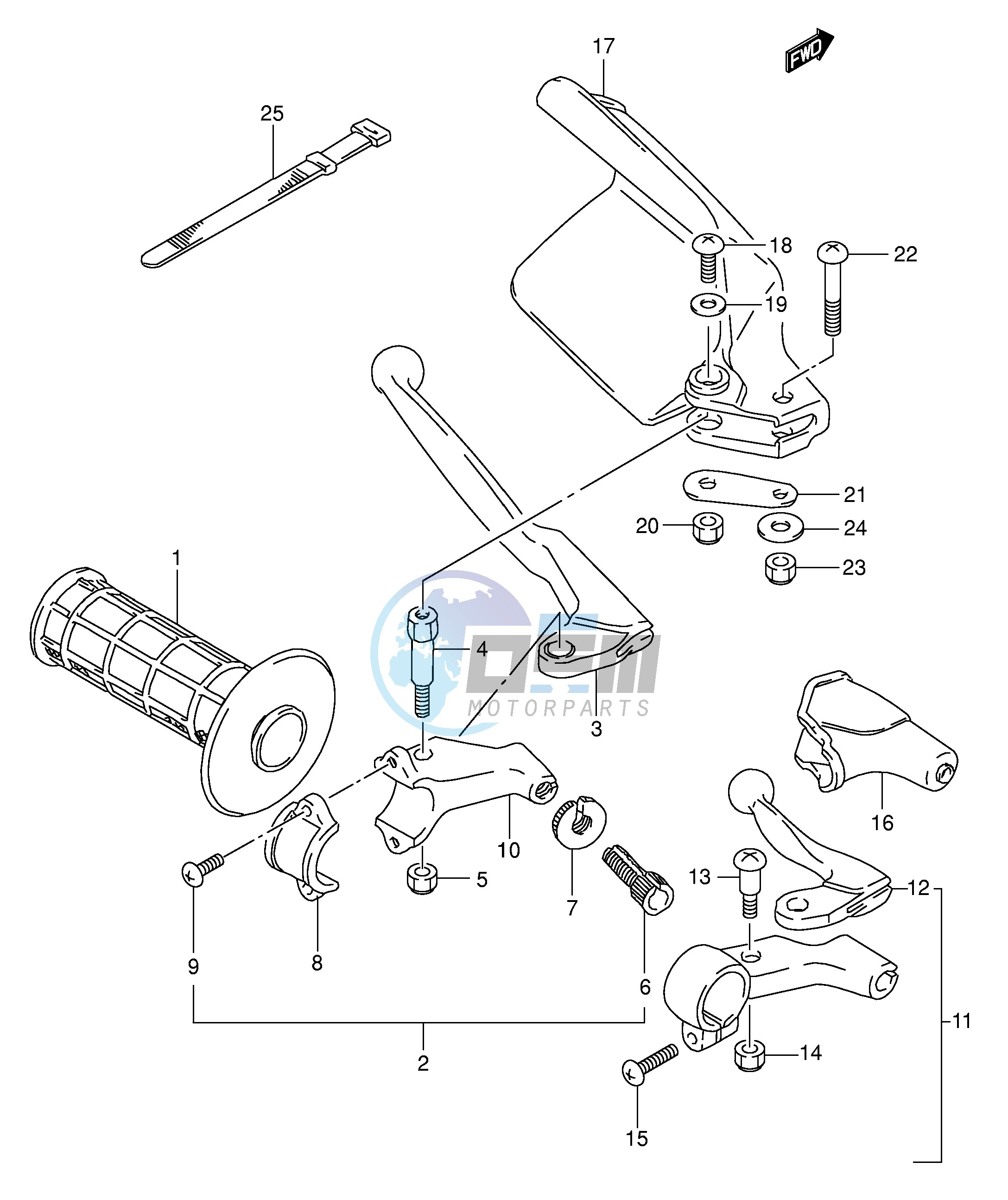 LEFT HANDLE LEVER