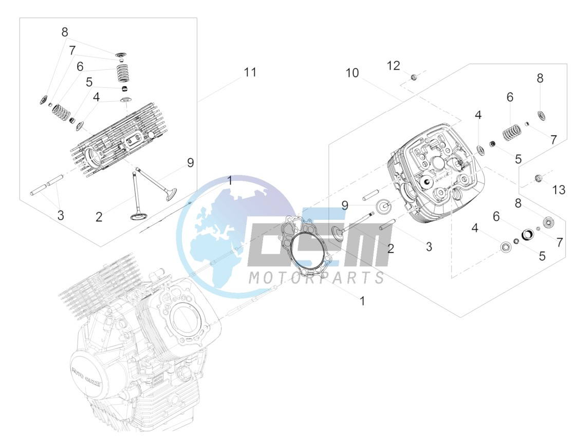 Cylinder head - valves