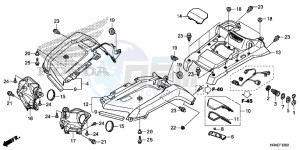 TRX500FE1H Europe Direct - (ED) drawing FRONT FENDER