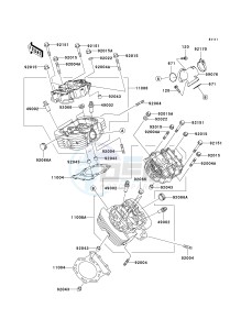 VN 1500 E [VULCAN 1500 CLASSIC] (E2-E6) [VULCAN 1500 CLASSIC] drawing CYLINDER HEAD