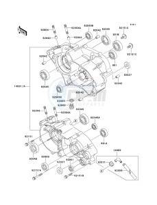 KX 65 A [KX65 MONSTER ENERGY] (A6F - A9FA) A8F drawing CRANKCASE