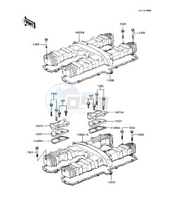 KZ 1000 R [EDDIE LAWSON REPLICA] (R1-R2) [EDDIE LAWSON REPLICA] drawing CYLINDER HEAD COVER