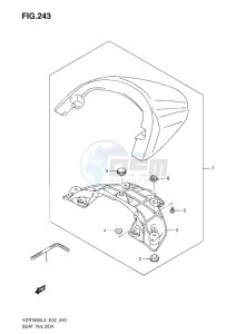 VZR 1800 Z drawing SEAT TAIL BOX Z L3