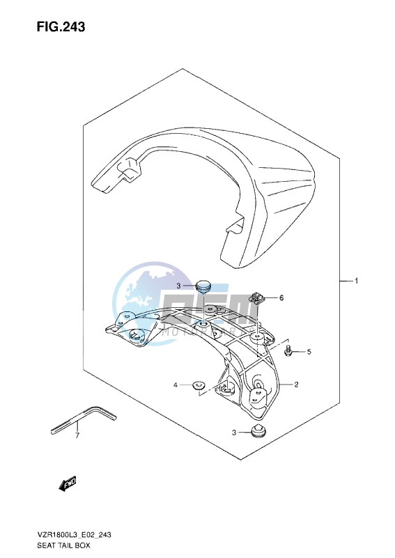 SEAT TAIL BOX Z L3