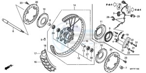 XL700V9 F / CMF drawing FRONT WHEEL