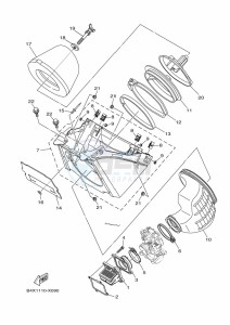 YZ125 (B4X6) drawing INTAKE