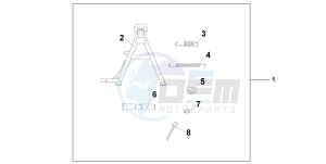 CB250P drawing MAINSTAND