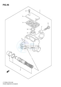 LT-F250 (E33) drawing FRONT MASTER CYLINDER