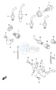 DF 300AP drawing Sensor    w/Transom (X or XX)