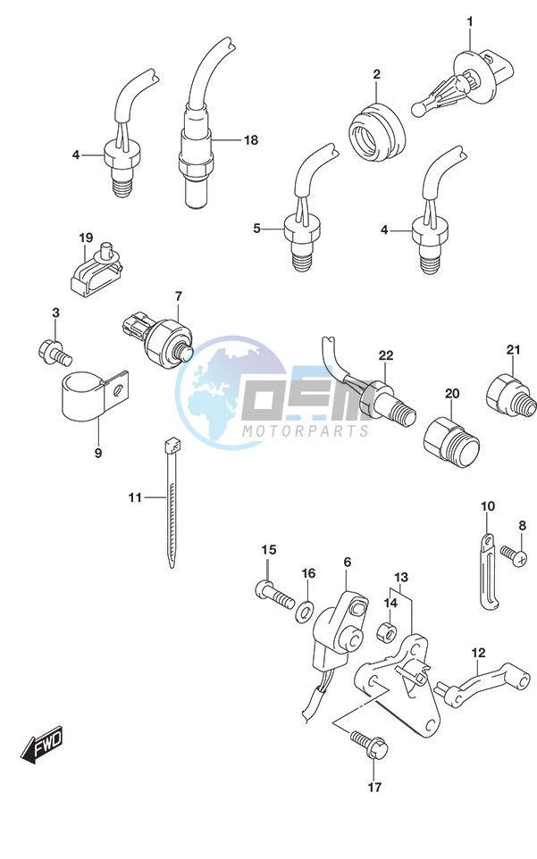 Sensor    w/Transom (X or XX)