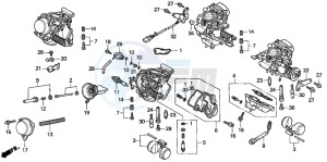 VF750C2 drawing CARBURETOR (COMPONENT PARTS)