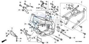 CRF450XB drawing FRAME BODY