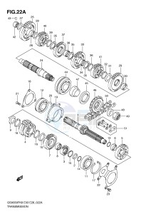 GSX650F (E3-E28) Katana drawing TRANSMISSION (MODEL K9 L0)