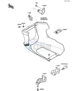 EX 500 A [EX500] (A1-A3) [EX500] drawing COWLING LOWERS