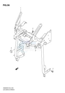 AN650 (E2) Burgman drawing LEG SHIELD BRACE