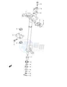 LT-F500F (E24) drawing STEERING SHAFT (MODEL Y K1 K2)