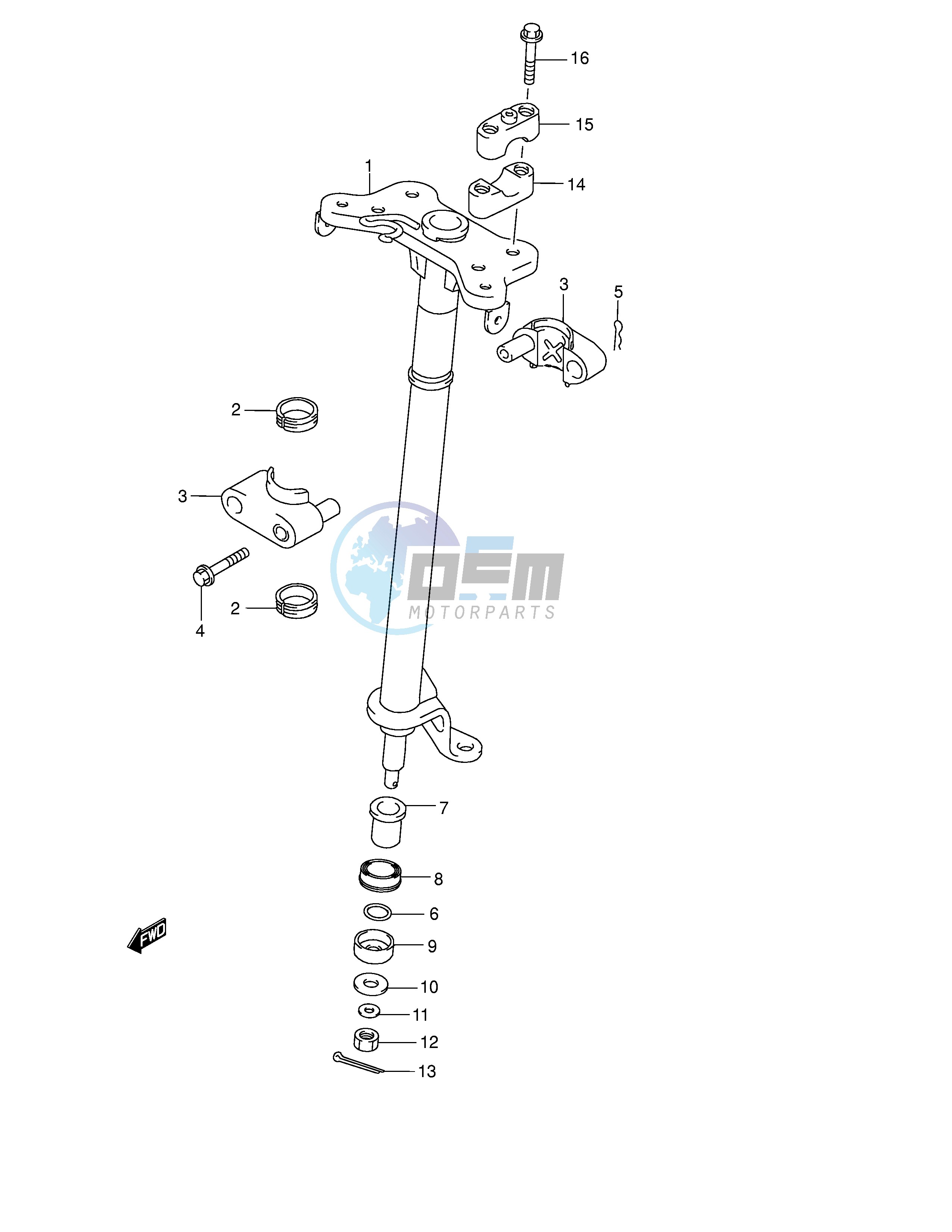 STEERING SHAFT (MODEL Y K1 K2)