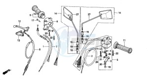 C50 drawing HANDLE LEVER/SWITCH/CABLE (C50SP/C50ST)