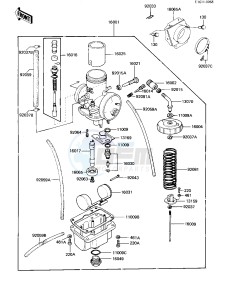 KX 250 B [KX250] (B1) [KX250] drawing CARBURETOR