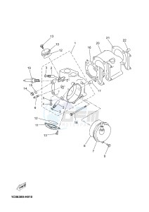 YP250R X-MAX 250 X-MAX 250 (1YS9 1YS9 1YS9) drawing CYLINDER